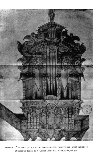 Prermier orgue de la Sainte-Chapelle