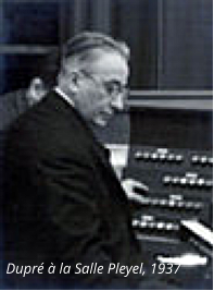 Dupré à la Salle Pleyel, 1937